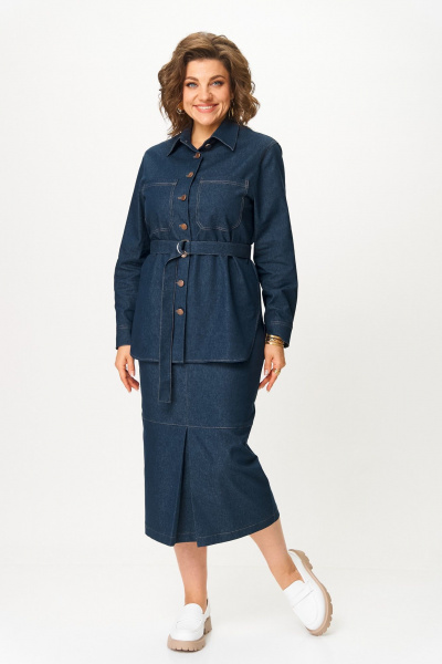 Рубашка, юбка Svetlana-Style 3020 синий - фото 1