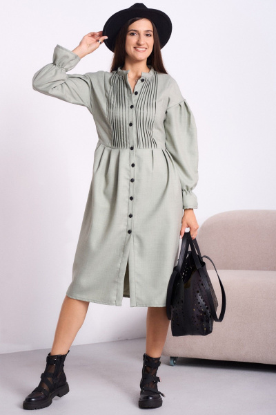 Платье Celentano lite 5051.1 приглушенный_шалфейный - фото 9