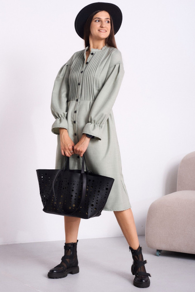 Платье Celentano lite 5051.1 приглушенный_шалфейный - фото 8