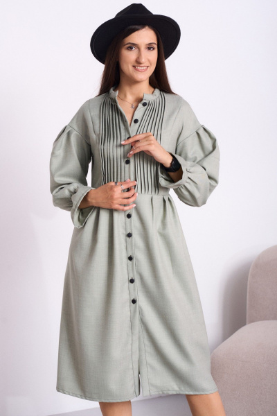 Платье Celentano lite 5051.1 приглушенный_шалфейный - фото 3