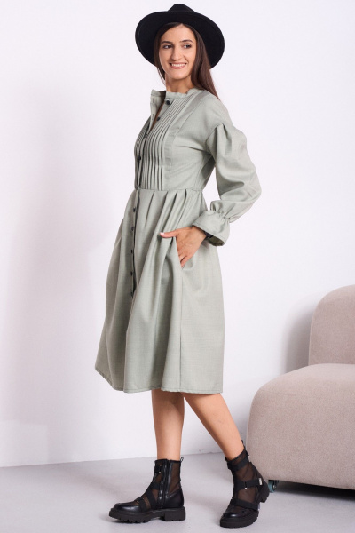 Платье Celentano lite 5051.1 приглушенный_шалфейный - фото 2