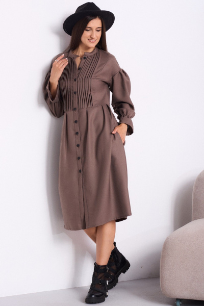 Платье Celentano lite 5051.1 пыльная_роза - фото 2