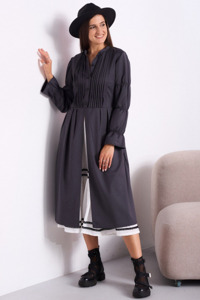 Платье Celentano lite 5052.1 графит - фото 1