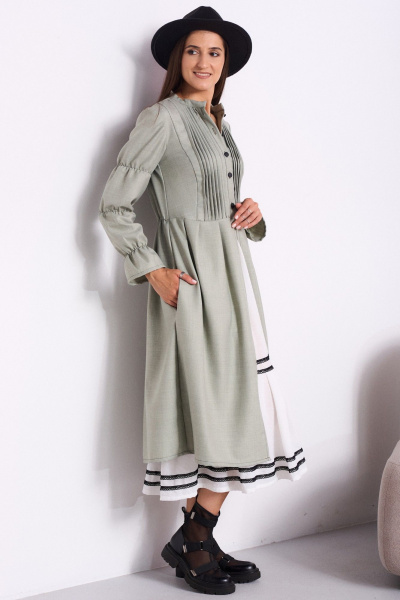 Платье Celentano lite 5052.1 приглушенный_шалфейный - фото 3