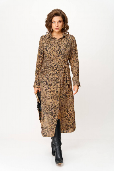 Платье Anastasia 1269 принт-леопард - фото 7