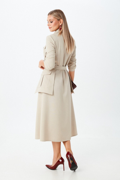 Платье LM М99 бежевый - фото 7