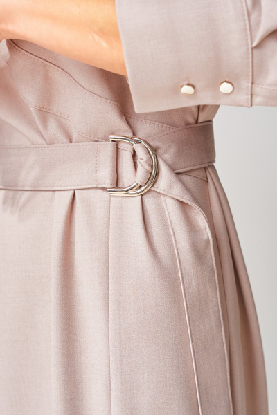 Платье Laikony L-043 бежево-пудровый - фото 4