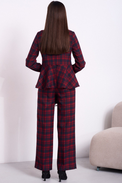 Брюки, жакет Celentano lite 5053 красная_клетка - фото 7
