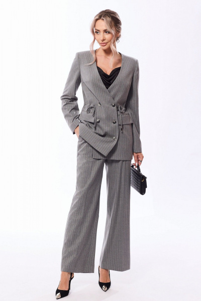 Брюки, жакет Golden Valley 6613-1 серый - фото 1