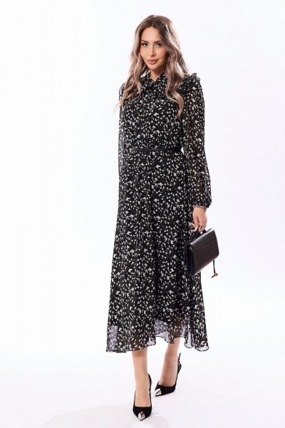 Платье Golden Valley 44256 черно-белый - фото 2