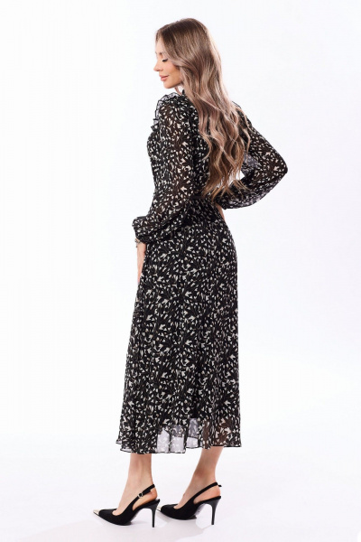 Платье Golden Valley 44256 черно-белый - фото 4
