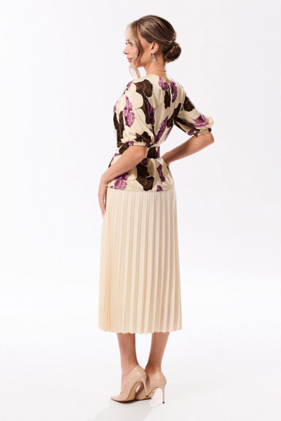 Блуза, юбка Golden Valley 6688-1 сиренево-молочный - фото 2