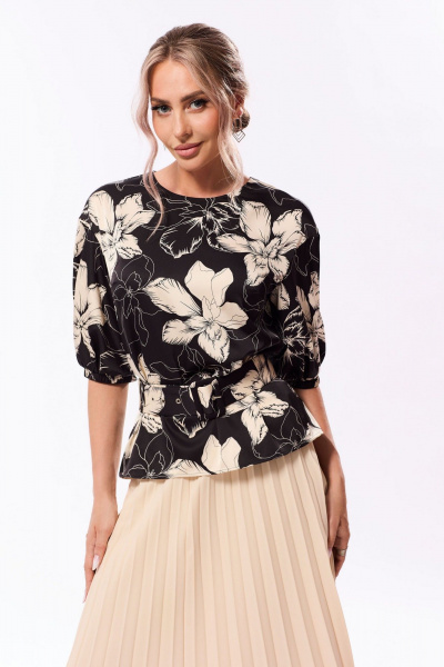 Блуза, юбка Golden Valley 6688-1 черно-бежевый - фото 2