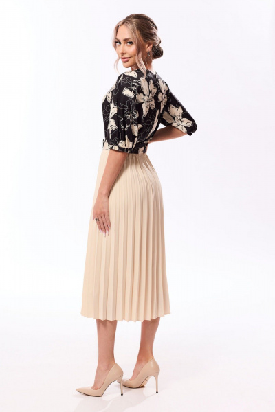 Блуза, юбка Golden Valley 6688-1 черно-бежевый - фото 4
