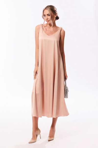 Платье Golden Valley 44315 бежевый - фото 1
