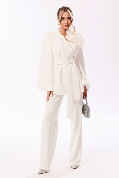 Брюки, жакет Golden Valley 6691 молочный - фото 1
