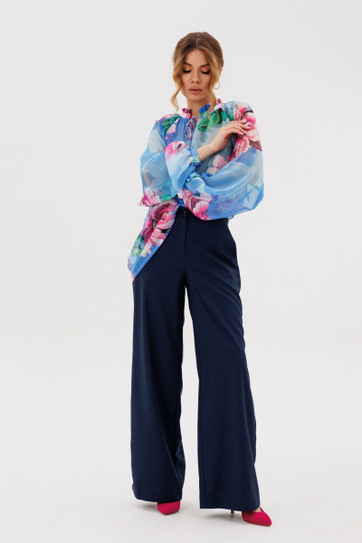 Блуза Ambera Style 1128-1 голубой - фото 2