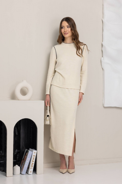 Юбка КАЛИНКА ВТ-4539-В25 молочный - фото 3