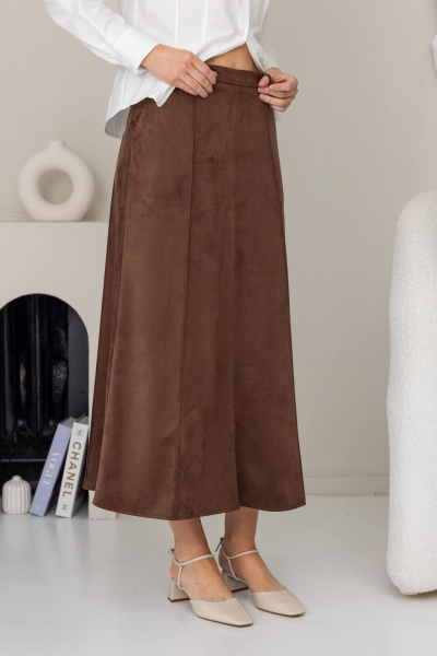 Юбка КАЛИНКА КП-8362-024 коричневый - фото 6