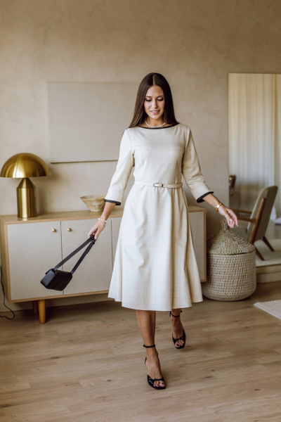 Платье КАЛИНКА ВП-3942-023 бежевый - фото 7