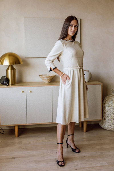 Платье КАЛИНКА ВП-3942-023 бежевый - фото 6