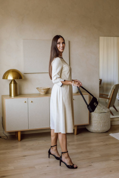 Платье КАЛИНКА ВП-3942-023 бежевый - фото 2