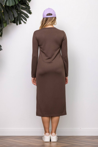 Платье КАЛИНКА ВТ-4347-024 шоколадный - фото 4