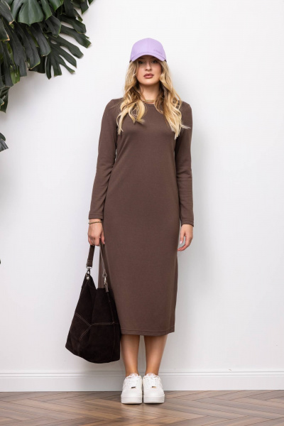 Платье КАЛИНКА ВТ-4347-024 шоколадный - фото 1