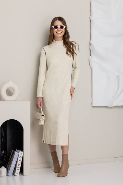 Платье КАЛИНКА ВТ-4488-В25 молочный - фото 6