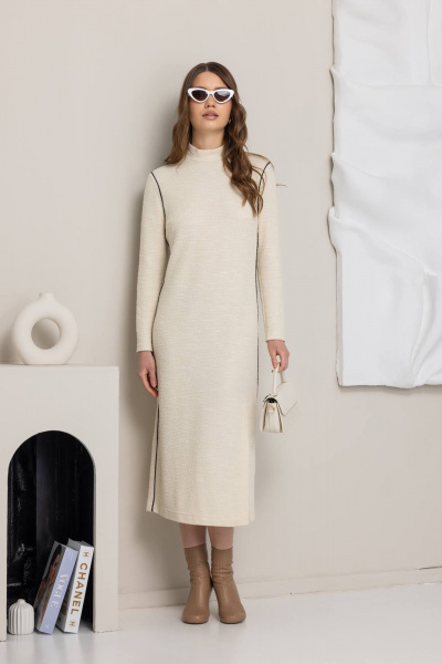 Платье КАЛИНКА ВТ-4488-В25 молочный - фото 2