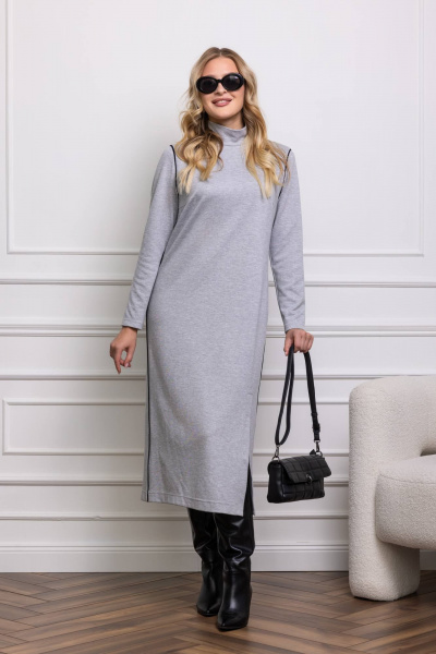 Платье КАЛИНКА ВТ-4488-024 серый - фото 6