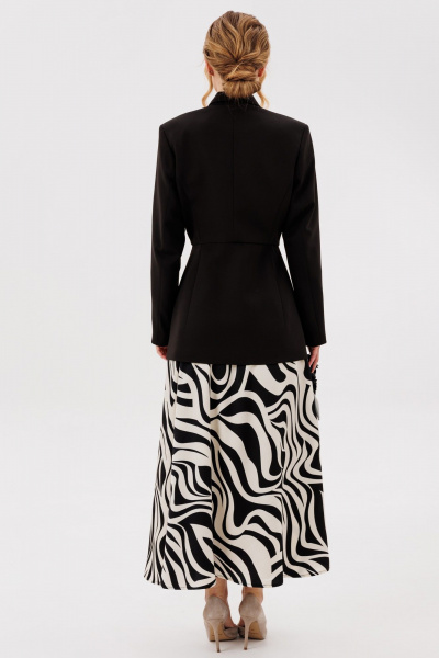 Жакет, юбка Ambera Style 2131 черный - фото 4