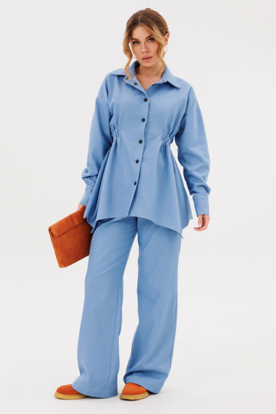 Брюки, рубашка Ambera Style 2138 голубой - фото 1