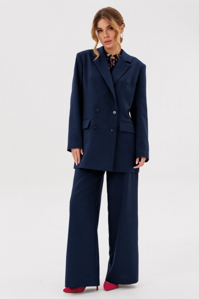 Брюки, жакет Ambera Style 2136 синий - фото 1