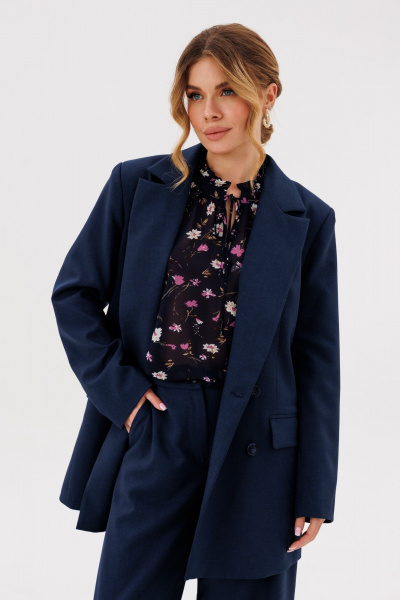 Брюки, жакет Ambera Style 2136 синий - фото 4