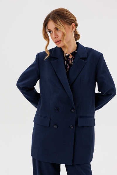 Брюки, жакет Ambera Style 2136 синий - фото 2