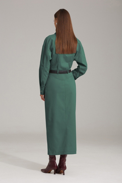 Платье N.O.W. 1483-1 зеленый - фото 7
