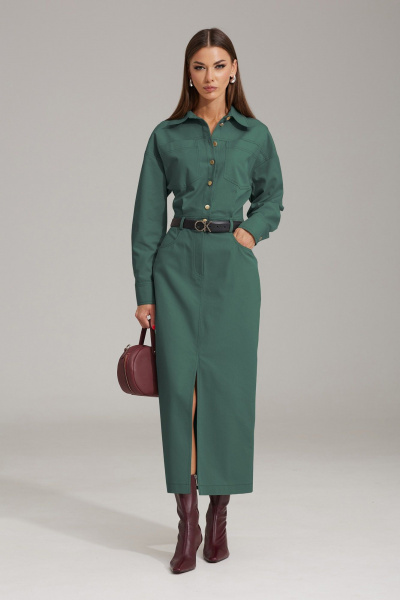 Платье N.O.W. 1483-1 зеленый - фото 1