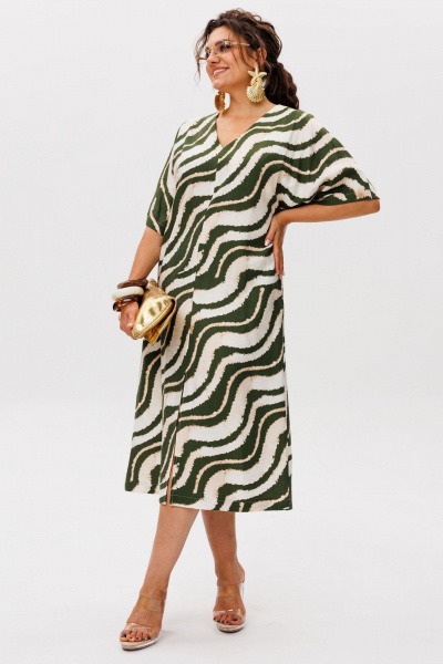 Платье Anelli 1391.1 зеленые_волны - фото 7