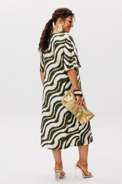 Платье Anelli 1391.1 зеленые_волны - фото 5
