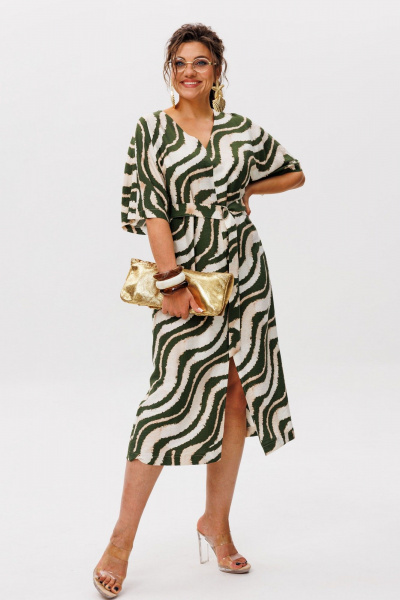 Платье Anelli 1391.1 зеленые_волны - фото 1
