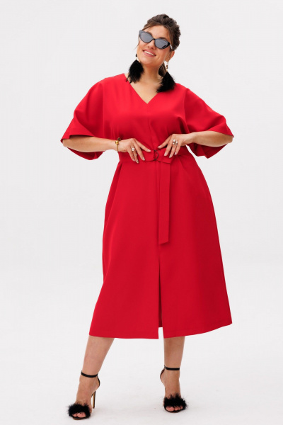 Платье Anelli 1391.2 маковый_цвет - фото 10