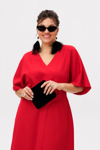 Платье Anelli 1391.2 маковый_цвет - фото 8