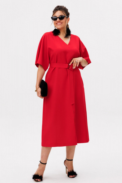 Платье Anelli 1391.2 маковый_цвет - фото 2