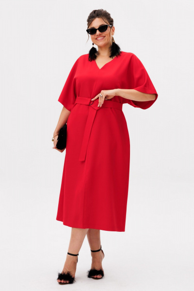 Платье Anelli 1391.2 маковый_цвет - фото 3