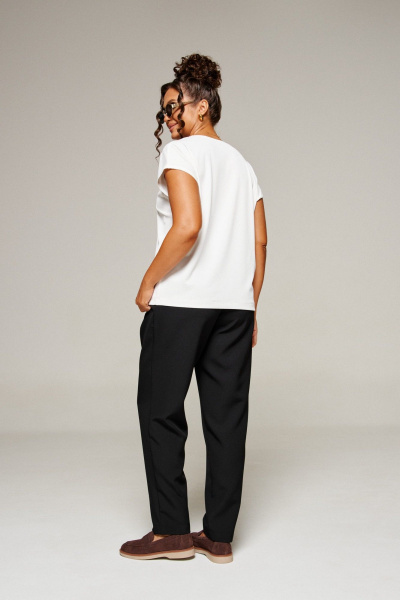 Блуза, брюки, жакет Beautiful&Free 6370 черно-белый - фото 18