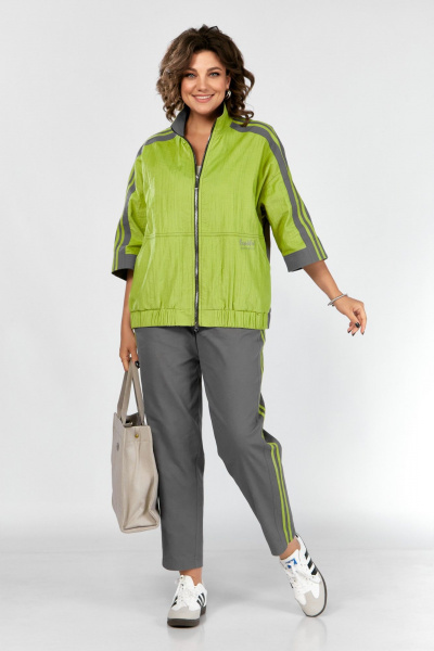 Брюки, куртка Lady Secret 25201 лайм+графит - фото 1