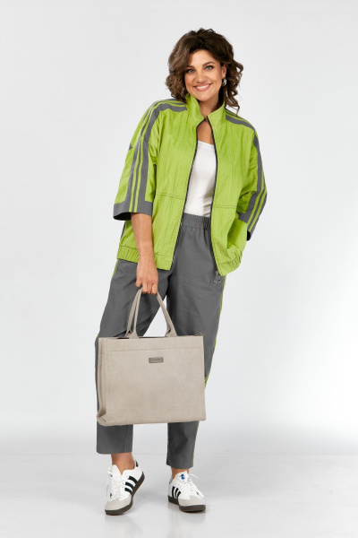 Брюки, куртка Lady Secret 25201 лайм+графит - фото 2