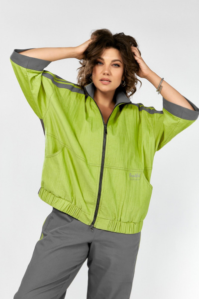 Брюки, куртка Lady Secret 25201 лайм+графит - фото 3