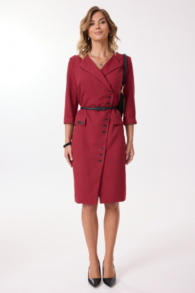 Платье Твой имидж 2202 красный - фото 2